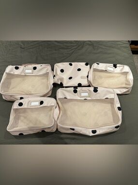 Calpak Polka Dot Five Piece Packing Cube Set